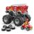 Set construcție Hot Wheels Monster Truck 5 Alarm cu figurină, 284 piese
