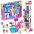 Set construcție Barbie Dreamhouse Color Reveal cu 5 mini păpuși și 30+ surprize
