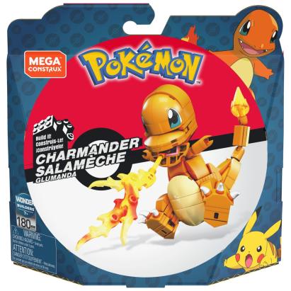 Set de construcție Mega Construx Pokémon Charmander, 180 piese