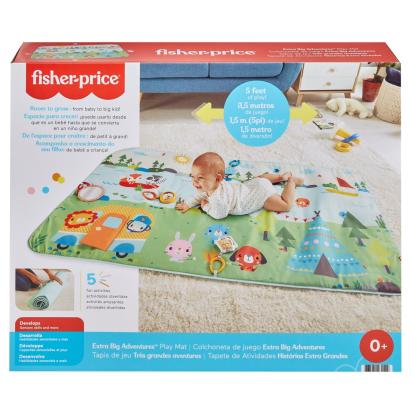 Covoraș de joacă Fisher-Price Extra Big Adventures 150 cm pentru bebeluși 0+