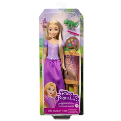Papusa Disney Princess Rapunzel pictorita cu accesorii creative