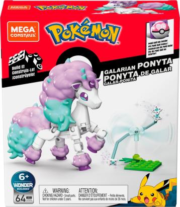 Set de constructie Mega Construx Pokemon Galarian Ponyta, 64 piese