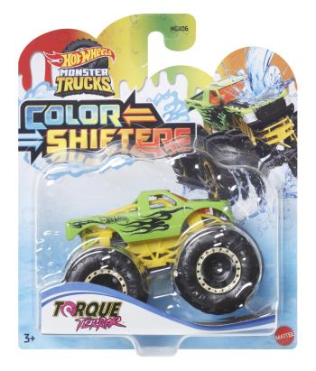 Hot Wheels Monster Truck Torque Terror cu schimbare de culoare, scara 1:64