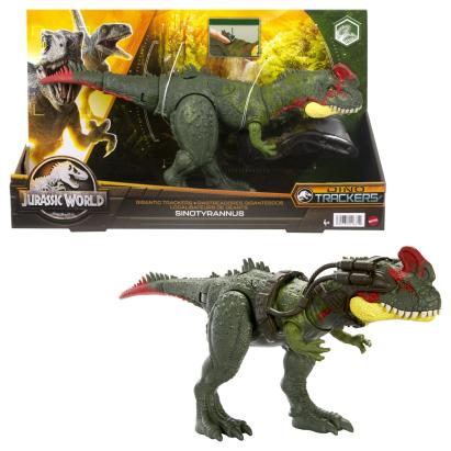 Dinozaur Sinotyrannus Jurassic World Gigantic Trackers cu atac