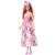 Păpușă Barbie cu păr blond și roz, rochie multicoloră, 3+ ani