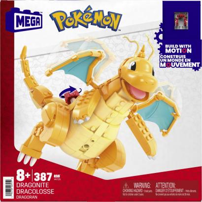 Set de construcție Pokémon Dragonite cu aripi mobile, 387 piese