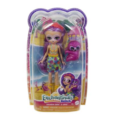 Papusa Enchantimals Sabindra Sloth cu animalutul Hang, Mattel