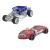Set 2 mașinuțe metalice Hot Wheels Pull Back Bone Shaker și Twin Mill 1:43