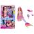 Papusa Barbie Sirena Color Change cu par roz si transformare de culoare