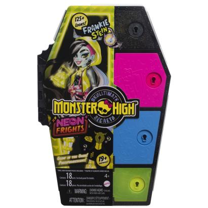 Papusa Monster High Frankie Stein Neon Frights cu 19+ surprize