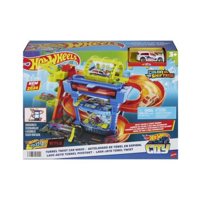 Set Hot Wheels City Color Shifters Spalatoria cu masina inclusa