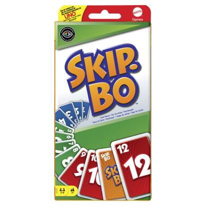 Joc de cărți Skip-Bo Mattel, joc de strategie și secvențiere 7+