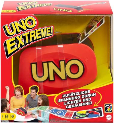 Joc de carti UNO Extreme cu lansator, lumini si sunete Mattel