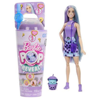 Păpușă Barbie Pop Reveal Bubble Tea Taro Milk cu 8 surprize