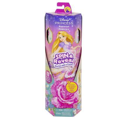 Papusa Rapunzel Disney Princess Spin & Reveal cu 10 surprize