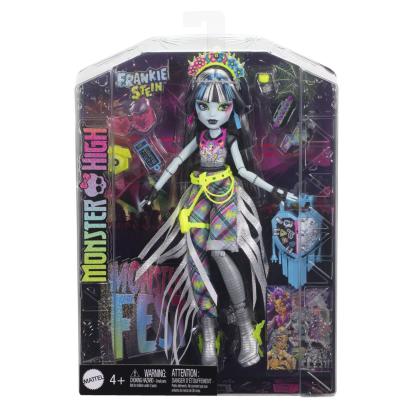 Papusa Monster High Frankie Stein Monster Fest cu accesorii, 4+ ani