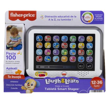 Tableta Smart Fisher-Price Laugh & Learn, 3 niveluri, limba romana