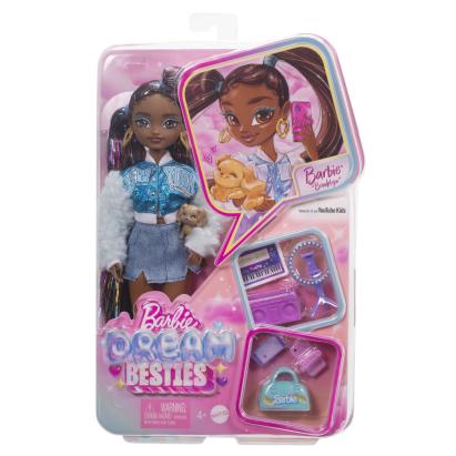 Păpușa Barbie Dream Besties Brooklyn cu accesorii și ținută detașabilă