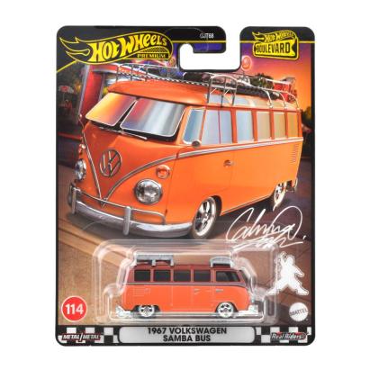Masinuta metalica Hot Wheels Premium Boulevard Volkswagen Samba Bus 1:64