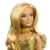 Papusa Barbie Fashionistas blonda cu salopeta aurie, 65 ani stil