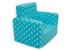 Fotoliu din burete pentru copii MyKids Stelute Turquoise GreatGoods Plaything