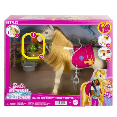 Cal interactiv Barbie Mysteries Tornado cu sunete si accesorii