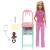 Papusa Barbie Doctor Pediatru cu bebelus si mobilier medical