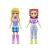 Set Polly Pocket cu 2 păpuși, cățeluș și 27 accesorii de modă