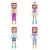Set Polly Pocket cu 2 păpuși, cățeluș și 27 accesorii de modă