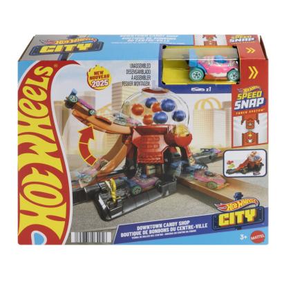 Set de joaca Hot Wheels City Magazin de Bomboane cu masinuta inclusa