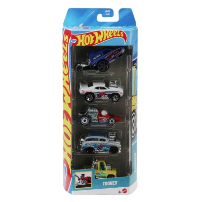 Set 5 mașinuțe Hot Wheels Tooned, multicolor, pentru copii 3+