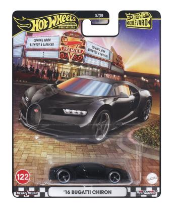 Masinuta metalica Hot Wheels Premium Boulevard Bugatti Chiron 16, 1:64