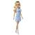 Papusa Barbie Fashionistas blonda cu rochie albastra cu fundite