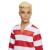 Păpușă Barbie Ken Fashionistas blond cu bluza polo în dungi roșii și albe
