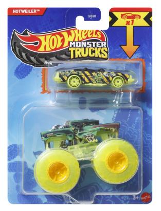 Hot Wheels Monster Truck Hotweiler cu masinuta metalica