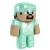 Jucarie de plus Minecraft Diamond Steve, 20 cm, multicolor