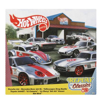 Set 7 masinute metalice Hot Wheels Replay the Classics, scara 1:64