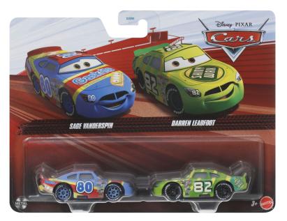 Set 2 masinute metalice Cars 3 cu Sage Vanderspin si Darren Leadfoot