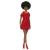 Papusa Barbie Fashionistas cu par afro si rochie rosie, 3+ ani