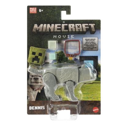 Figurină Minecraft Dennis cu accesorii, articulată, 19 cm