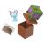 Set Minecraft Mini Mode Explorare Minieră Axolotl cu nisip modelabil