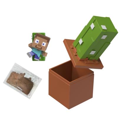 Set Minecraft Mini Mode Explorare Minieră Cactus cu figurina