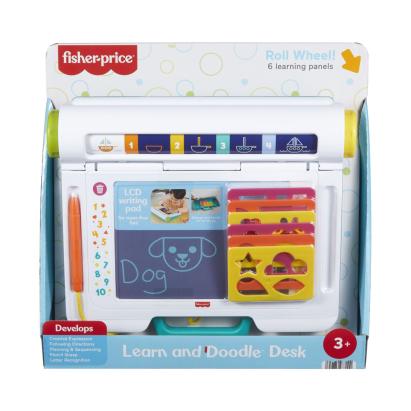 Birou interactiv de invatare Fisher-Price cu tabla LCD si sabloane