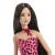Papusa Barbie Fashionistas bruneta cu rochie roz leopard