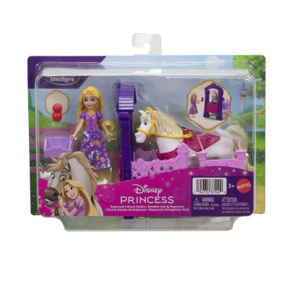 Set de joaca Disney Princess Rapunzel cu grajd regal, papusa si accesorii