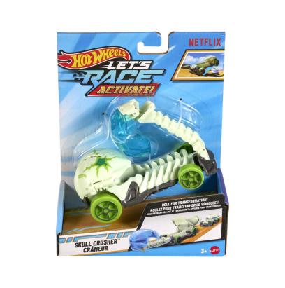 Masinuta Hot Wheels Let's Race Activate Skull Crusher, scara 1:32