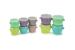 Set 10 recipiente pentru hrană bebeluși Melii Snap&Go, 59 ml și 118 ml