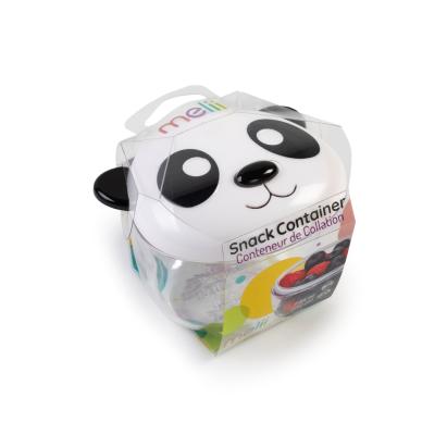 Recipient pentru gustări bebe cu capac etanș Melii Panda, 232 ml