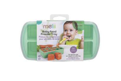 Recipient din silicon pentru congelare hrana bebe Melii, mint