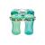 Set 2 căni cu pai anti-scurgere Melii Abacus, 340 ml, albastru și verde